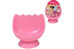 LEOTUBE Leo Tube Desktop Dock Cradle Stand for Tamagotchi Pix Interactive Pet Machine with Camera, Holder Stand Compatible with New Tamagotchi Pix Electronic Pet Accessory (Only Holder Stand) (Pink)