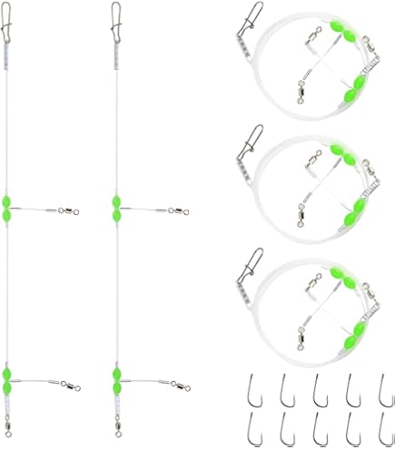 20pcs Flasher Fishing Bait Rig Set - Luminous Beads & Barrel Swivels | For Freshwater & Saltwater Fishing - View #11