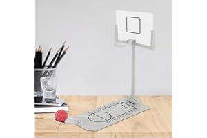 Raguso Basketball Hoop Decoration Miniature Basketball Desktop Ornament Finger Basketball Game Table Toy Decoration for Basketball Fans
