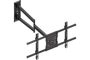 WHYFONE Soporte de Pared para TV de 32-70 Pulgadas, Largo Alcance con Extensión Suave de 710mm,Soporte Universal para Esquina Soporta hasta 45kg,VESA 600x400mm