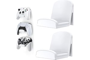 HomeMount Universal Gaming Controller Wall Mount - Adhesive Holder for PS4/PS5/Xbox/Switch Controllers and Headphones, Desk or Wall Mount Storage Hook