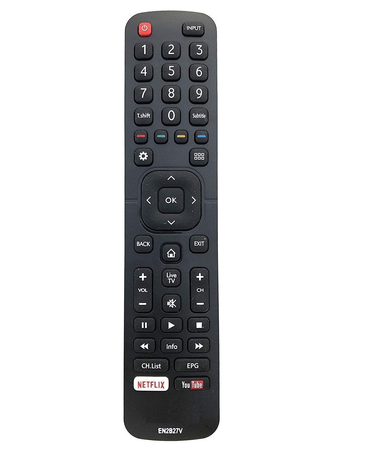 LOHAYA Television Remote Compatible for VU LED LCD HD Tv Remote Control Model No :- EN2B27V