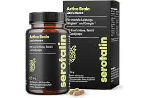 ‎SEROTALIN serotalin Lions Mane+ I Cordyceps I 60 Pilz Komplex Kapseln hochdosiert & ohne Zusatzstoffe | Deutsche Produktion & Labor getestet I Vegan