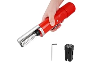 MXBAOHENG Electric Fish Scaler Fish Scale Scraper Remover Cleaner with Waterproof Powerful Motor for Fish Scaling (red 1 Battery)