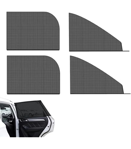 Set Car Shades (achterportieren) passend voor Opel Corsa D