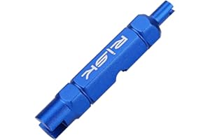 VGEBY Aluminium Bicycle Valve Cap, Durable and Lightweight, Blue, Bicycle Valve Stem Cap, Easy Installation, Road Bike, Mountain Bike, Folding Bike, Electric Bike, Colorful Design, Secure Fit
