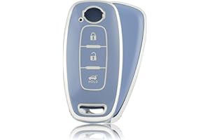 OFFCURVE Etui a Cle Voiture Coque Clé, Étui à Clés Couvre Clef Cache Clef Apte à Nissan Ariya B6/B9 X-Trail T32/T33 Qashqai J12 Juke F16 Altima Teana Pathfinder Rogue Bluebird Kicks Sylph