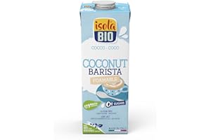 ISOLA BIO Pack de 6 Unidades de 1 L de Bebida Ecológica Vegetal Coco - Sin Azúcares Añadidos y Libre de Gluten - Apto para Veganos - Ideal para Tomar Sola, con Café o en Batidos
