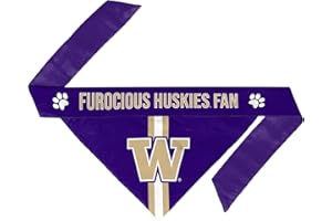 LITTLE EARTH PRODUCTIONS Littlearth NCAA Unisex NCAA Washington Huskies Pet Bandana