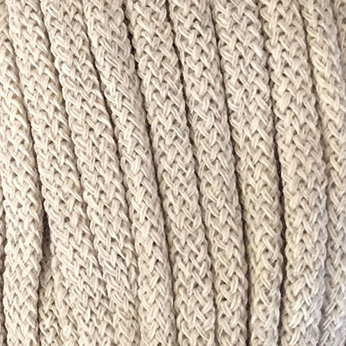 5m Baumwollkordel (0,40€/m) 5mm breit- 103- creme - 2