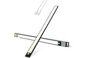 Brendz Unterbauleuchte Küche LED, LED Leiste Küche, 60cm, USB-C Wiederaufladbar, 4400mAh, 3 Farbtemperaturen, Dimmbar, Magnetisch, Küchenunterbauleuchte, Küchenbeleuchtung, Puyo Schwarz