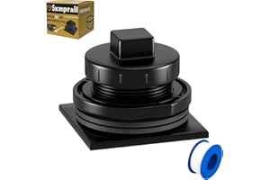 SXMPRAIL Stock Tank Drain Plug Fit for rubbermaid Commercial 50 70 100 150 300 Gallon Stock Tanks(≥ 2 in Holes), Stock Tank Plug, Water Tank Plug for rubbermaid Stock Tank Five Year Free Replacement
