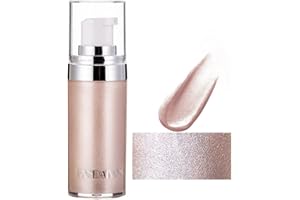 OCHILIMA 4 Colors Face Body Shimmer Body Cream Liquid Body Highlighter Long-lasting Shine Brighten Glitter Shimmering Body Cream All Skin Types Bronzer (01 Pearl White)