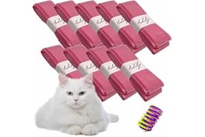 Tidily 9er-Pack Nachfüllbeutel für Katzenklo Eimer - Unparfümierte Katzenstreu Sack geruchsdicht - Kompatibel nur für Katzentoilettensysteme mit Nachfüllkassetten wie Littycat + Katzenspielzeug
