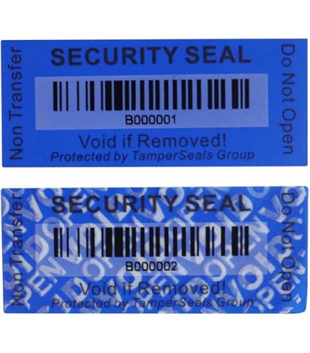 Etichette Sicurezza Antimanomissione 300 Pz - 2.5x7.6 Cm Rosse VOID