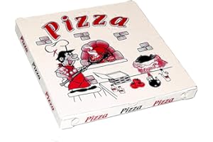 IMBALLAGGI ALIMENTARI PZ 100 SCATOLA PER PIZZA CM 33 X 33 PER ALIMENTI IN CARTONE ECOLOGICO IDEALE PER PIZZE PIADINE E PANINI