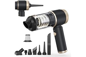Zebbyee Aspirateur à Main, 26000 Pa Aspirateur Voiture Puissant sans Fil, Mini Aspirateur Portable pour Voiture, PC, Maison, Poils d'animaux