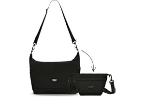 LARKSON Shopper Tasche Damen & Herren - Olea - Faltbare Schultertasche mit Reißverschluss - Foldable Shopping Bag - 14 Liter - Faltbar zu Crossbody Bag - Leicht