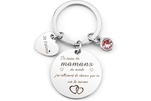 OZOSHINE Cadeau Fete Des Meres Porte Clef Cadeau Maman Cadeau Anniversaire Maman Cadeau Mere Cadeau Femme Original Utile Cadeaux Maman Porte Clé Idee Cadeau Maman Anniversaire Fete Des Meres Noel Paques