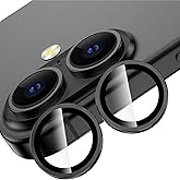 MADNOVA iPhone 16/16 Plus i&ccedil;in Kamera Koruyucu Al&uuml;minyum Alaşım &Ccedil;er&ccedil;eveli Tempered Glass iPhone Kamera Lens Koruyucu (SİYAH)