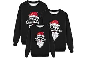 KOBILEE Conjunto de jerséis de Navidad para parejas, set familiar, jersey de punto, sudadera de invierno, para niños, mujeres y hombres