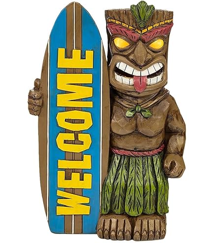 Interlifestyle 3 Tiki Maskers 50cm in Hawaii stijl Set van 3 Houten