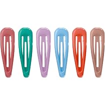 HD Novelty Bendies Sleepies – 6er Set Haarspangen Für Mädchen & Frauen, 5 Cm, Leuchtende Farben