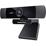 AUKEY Webcam 1080P Full HD Stereo Microphone, Web Camera Video Chat Recording, Compatible Windows, Mac Android