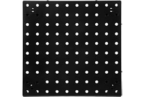 ABOOFAN Panel Perforado Negro De PláStico Para Pared Organizador De Herramientas Para Garaje Y Taller Sistema De Almacenamiento Multiusos FáCil InstalacióN