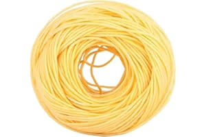 Dochte für Kerzen, 61 M Essbarer Docht für Butterkerzen Rolle, Leichte Bienenwachs Docht, Tragbare Bio Hanf Docht, Langsam Brennender Kerzendocht für Wohnzimmer, Esszimmer, Kirche (Licht)