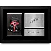 HWC Trading FR A4 Charles Leclerc Formula 1 Gifts Printed Signed