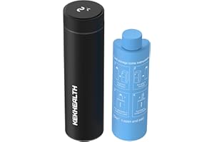 KEKHEALTH Smart 60H 4 Insulin Pen Kühltasche Reise Temperaturanzeige Medikamente kühlbox TSA Diabetiker Tasche mit Kühlung | Original QR Medizinischer Reiseanhänger(Schwarz)