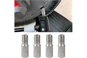 JNNJ 4 Pieces Valve Extensions Adapter, Scooter Valve Extension Adapters, Pneumatic Tyre Extension Valve Adapter for Car, Valves Stem Adapter for Car, Truck, Camper, Motorbike Tyres(Mesh-Model)