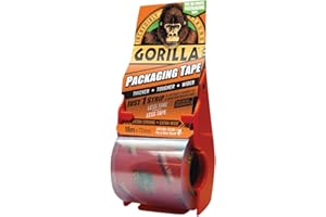 Gorilla Taśma do pakowania przezroczysta 18 m i dozownik