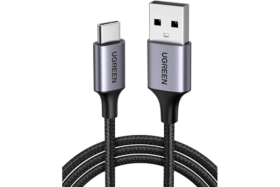 UGREEN Type C Cable 1M USB C Cable Nylon Braided Fast Charging USB-C Cord Compatible for iPhone17-15 Series, Galaxy S25,Apple