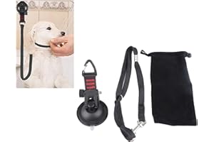 TNFEEON Uwięź do Kąpieli dla Psów z ciężką przyssawką, Regulowanym Urządzeniem do Pielęgnacji Psa w Wannie Miękka Nylonowa Smycz dla Zwierząt Domowych Psy Koty Prysznic i Pielęgnacja