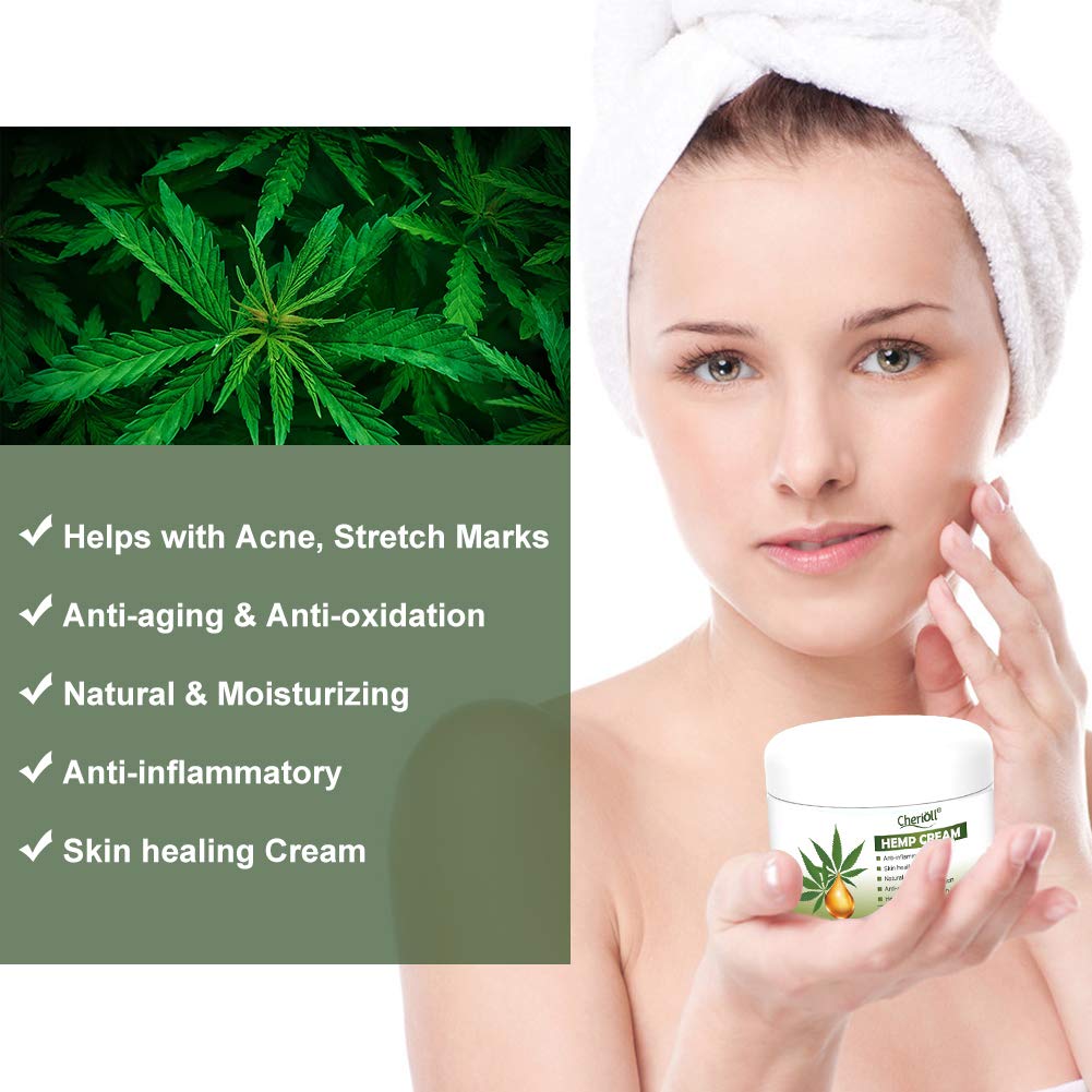 Hemp Cream, Hemp Healing Cream, Natural Hemp Extract, Reduces Signs of