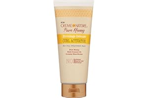 Creme of Nature Pure Honey, Crème Activatrice Boucles à l'Huile de Coco, Beurre de Karité et Miel, Soin des Cheveux Bouclés, Frisés et Crépus, Hair Curler, Produit Cheveux Sans Sulfates - 310ml