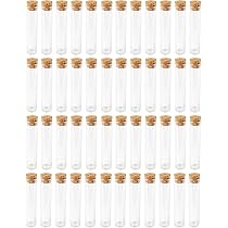 Lot De 48 Tubes à Essai En Verre Avec Bouchons En Liège - 10cm - Idéal Bricolage Et Cadeaux