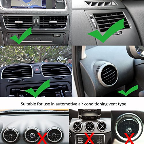 Supporto Auto Smartphone Porta Cellulare Auto per Telefoni iPhone X 8 7 6s 6 Plus SE 5S 5, Samsung Galaxy S8 S7 S6 J5 A5, Asus Zenfone 3, Huawei P10 P9 P8, Xiaomi Mi A1 e GPS Dispositivi