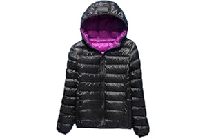 KEYILOWYS Autunno E Inverno Nuovo Stile Double Face Wear Leggero Piumino da Donna Corto con Cappuccio Corto di Grandi Dimensioni Leggero Leggero Giacca Moda