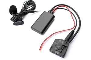 ENJOY-UNIQUE Moduł Bluetooth bezprzewodowy adapter audio Aux Receiver z mikrofonem do Mercedes Benz W203 W209 W211 złącze 18-pinowe