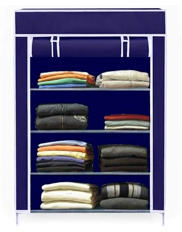 Keekos Collapsible Wardrobe Organizer, Storage Rack for Kids and Women, Clothes Cabinet, Bedroom Organiser_Wardrobe Organizer for Clothes
