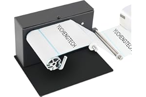 YUCHENGTECH Rebobinador de Etiquetas Automático Ancho 110 mm Diámetro 180 mm Rebobinador de Etiquetas Bidireccional Núcleo interno de 1,57 pulgadas Regulación Automática de Velocidad de 0-8 pulgadas/s