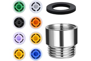 Flintronic Douche Limiteur de réducteur de débit réglé, Douche Limiteur de Réducteur Réducteur de Débit Réglé pour Cuisine, Salle à Manger, Salle de Bain- jusqu'à 70% d'économie d'eau 4 L/MIN