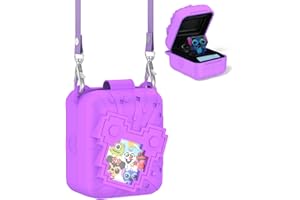 MSILTE Coque de protection en silicone pour Bitzee Disney Interactive Toy - Anti-chute - Cordon et durabilité - Pour votre jouet interactif Bitzee Disney - Violet