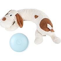 WEOK Puppy Heartbeat speelgoed, hond hartslag speelgoed voor scheiding angst verlichting, puppy speelgoed met hartslag gevulde dier angst kalmerend gedrag hulp pluche (Brown