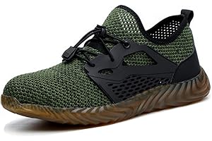 Ayqyc Sommer Arbeitsschuhe Herren S3 Leicht Sicherheitsschuhe Damen Atmungsaktive Stahlkappen Schuhe 36-48