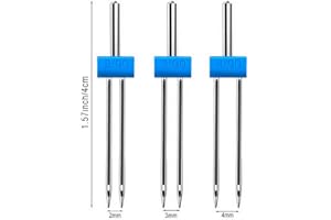 rongweiwang 3pcs Double Twin Aiguilles pour Ménage Machine à Coudre lot 2.0/90, 3,0/90, 4,0/90