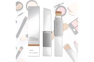 ALLONY Barra Base Maquillaje Que Cambia Color, Color Changing Foundation Stick, Blanc Cover Cream Stick 2-in-1 con Pincel, Maquillaje Corrector Hidratante, Apto para Todo Tipo de Piel (Natural)